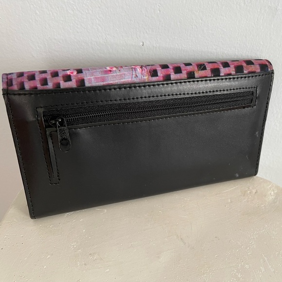 Golden Retriever Mom and Puppy Dog Wallet w Rhinestones Collars NWOT Trifold - Picture 2 of 7